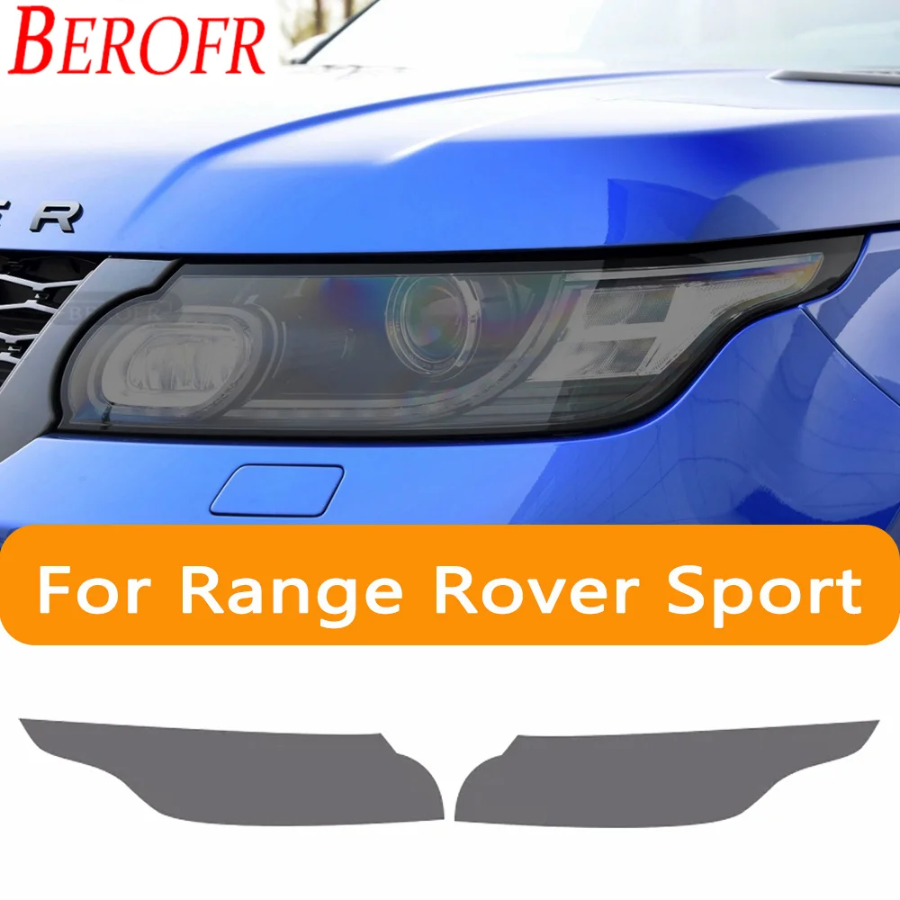 За Range Rover Sport L494 14-17 18-Present кола фарове оттенък черен защитен филм прозрачен TPU стикер аксесоари 2 бр