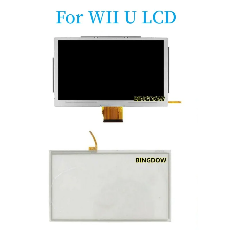 Замяна на Wii U WiiU LCD екран дисплей със сензорен екран стъклен дигитайзер за Nintend WII U геймпад LCD Alssembly
