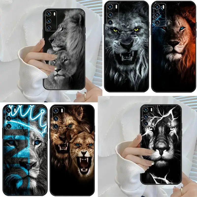 Кралят на зверовете, калъфът за телефон Lion за Huawei Mate 10 20 30 40 Pro Lite Nova 7 6 5 4 3 Se 5G 4e 3e 3i 2s Фунда Шел