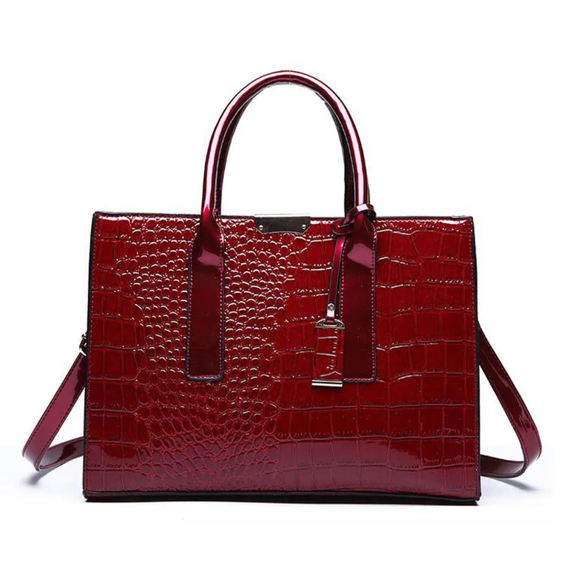 Луксозна чанта крокодил модел рамо чанти за жени 2022 Реколта кожени чанти Дамски чанти чанта торбичка торбичка основен bolsa feminina