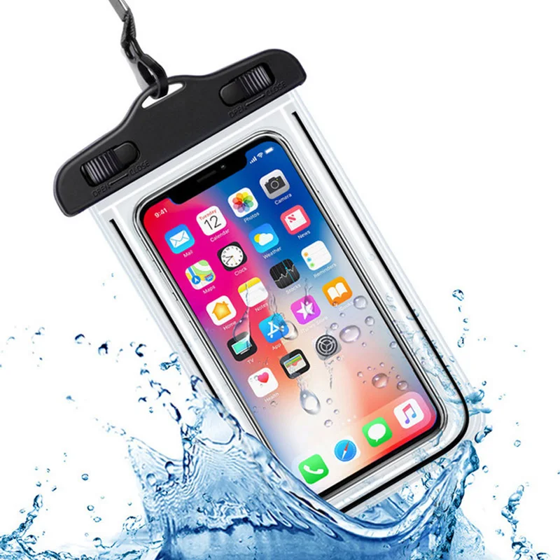 Лятна плувна чанта за свободно гмуркане Калъф за мобилен телефон Водоустойчива чанта Морски плаж сърф Аксесоари за гмуркане с шнорхел Ipx8 водоустойчив пакет чанта