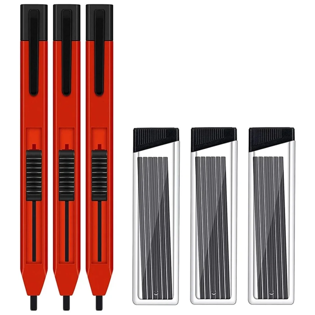 Механичен комплект моливи Пластмасови графитни основни инструменти за маркиране Молив Deep Hole маркер подходящ писане скица изкуство живопис училище