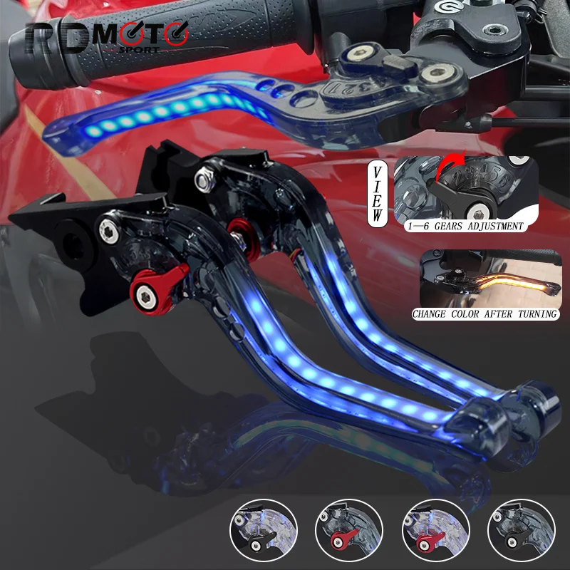 Мотоциклет Light-up Регулируем спирачен съединител Дръжка лостове за Kawasaki Ninja 650 ER-6F ER-6N Versys650 2009-2014 2015 2016