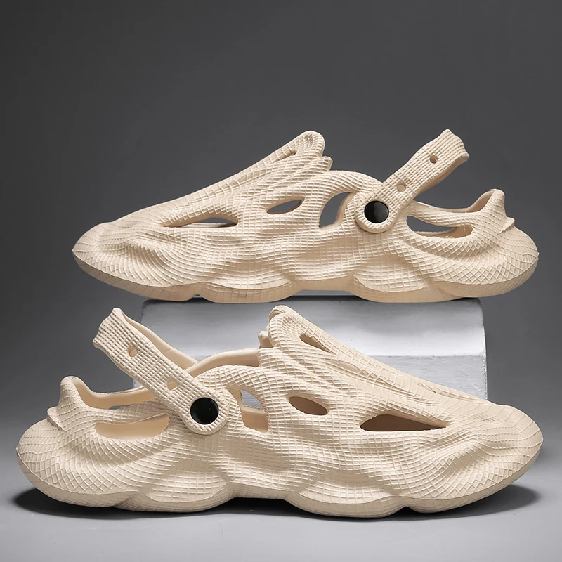 Мъжки сандали Луксозен дизайн Летни плажни чехли БЕЗПЛАТНА ДОСТАВКА 2023 Модерни плъзгачи за мъже Лек мъжки сандал