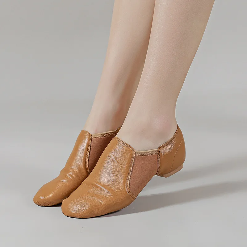 Най-продавани професионални балетни обувки конкурсно обучение Обувки за латино танци детски обувки с мека подметка от естествена кожа джаз танцови обувки