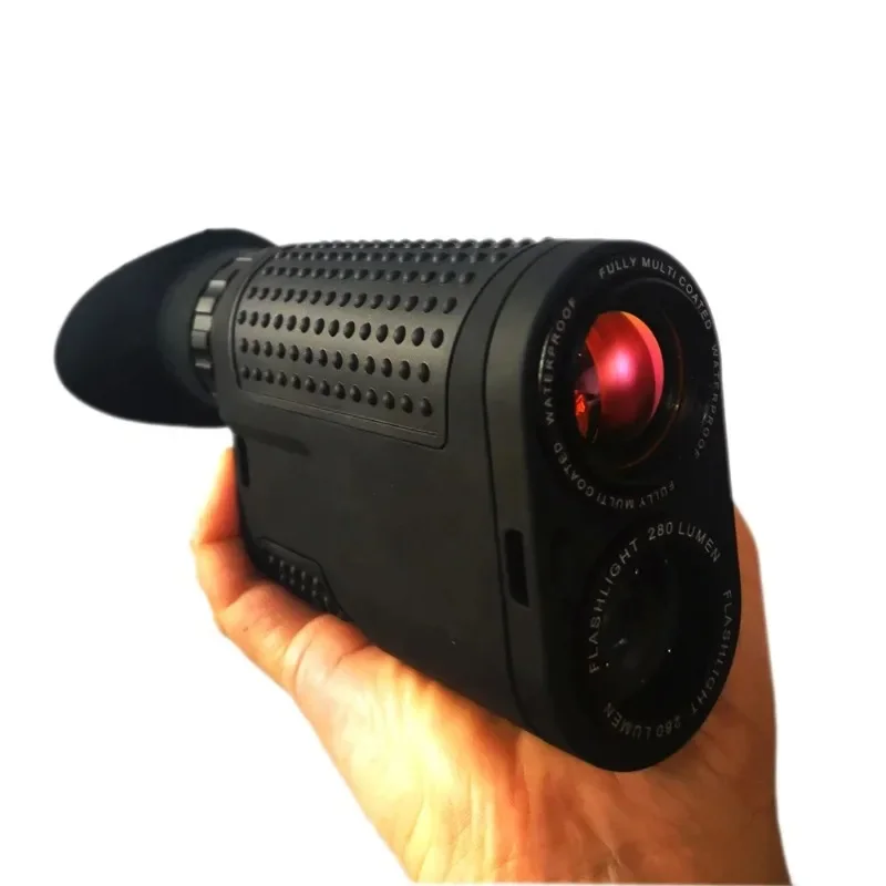 Неохладен преносим водоустойчив инфрачервен термовизионен монокуляр за нощно виждане с фенерче за открито, лов
