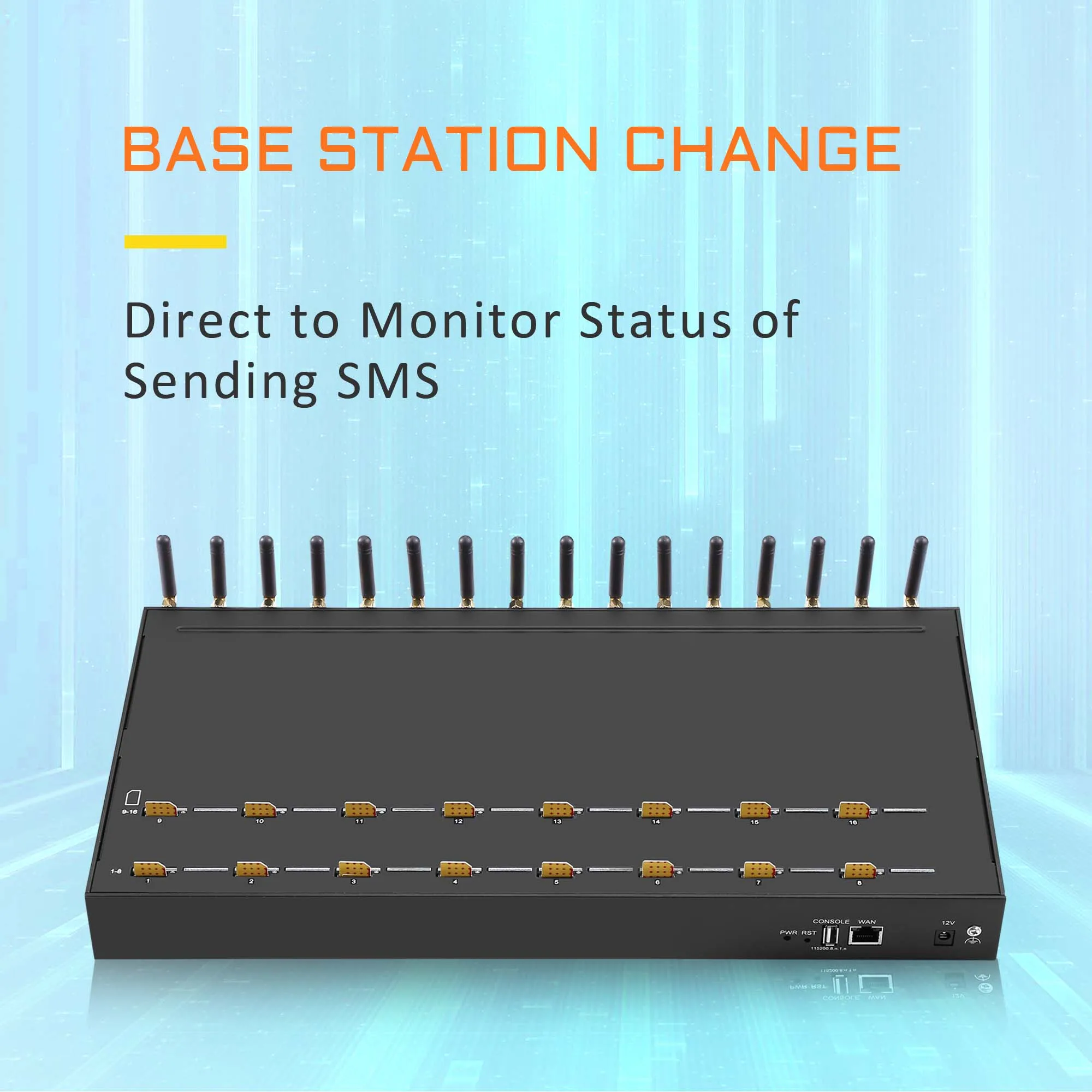 Нова версия! Multi SIMs 2G 16 канала SMS и гласов шлюз GSM модем 16 порта SMS модем за получаване и насипни SMS бизнес