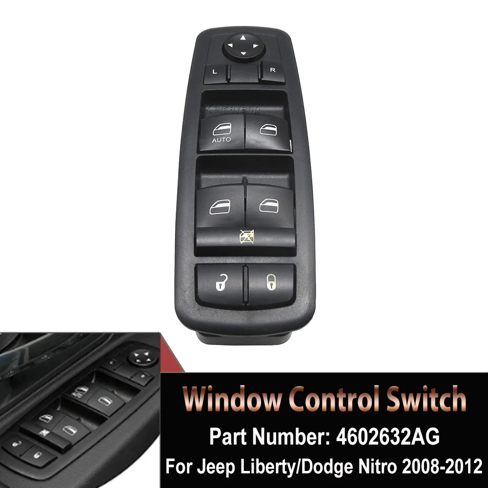 Ново за Dodge Journey Nitro 2008-2012 Jeep Liberty Power Master Window Switch