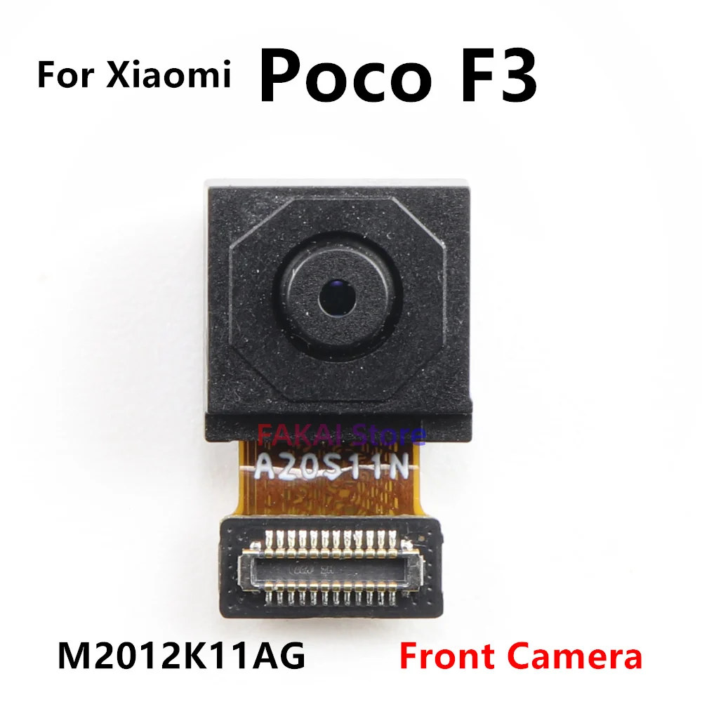 Оригинален нов за Xiaomi Mi Poco F3 Selfie фронтален модул за камера с малък изглед с лице към резервните части за ремонт на предния ремонт Flex