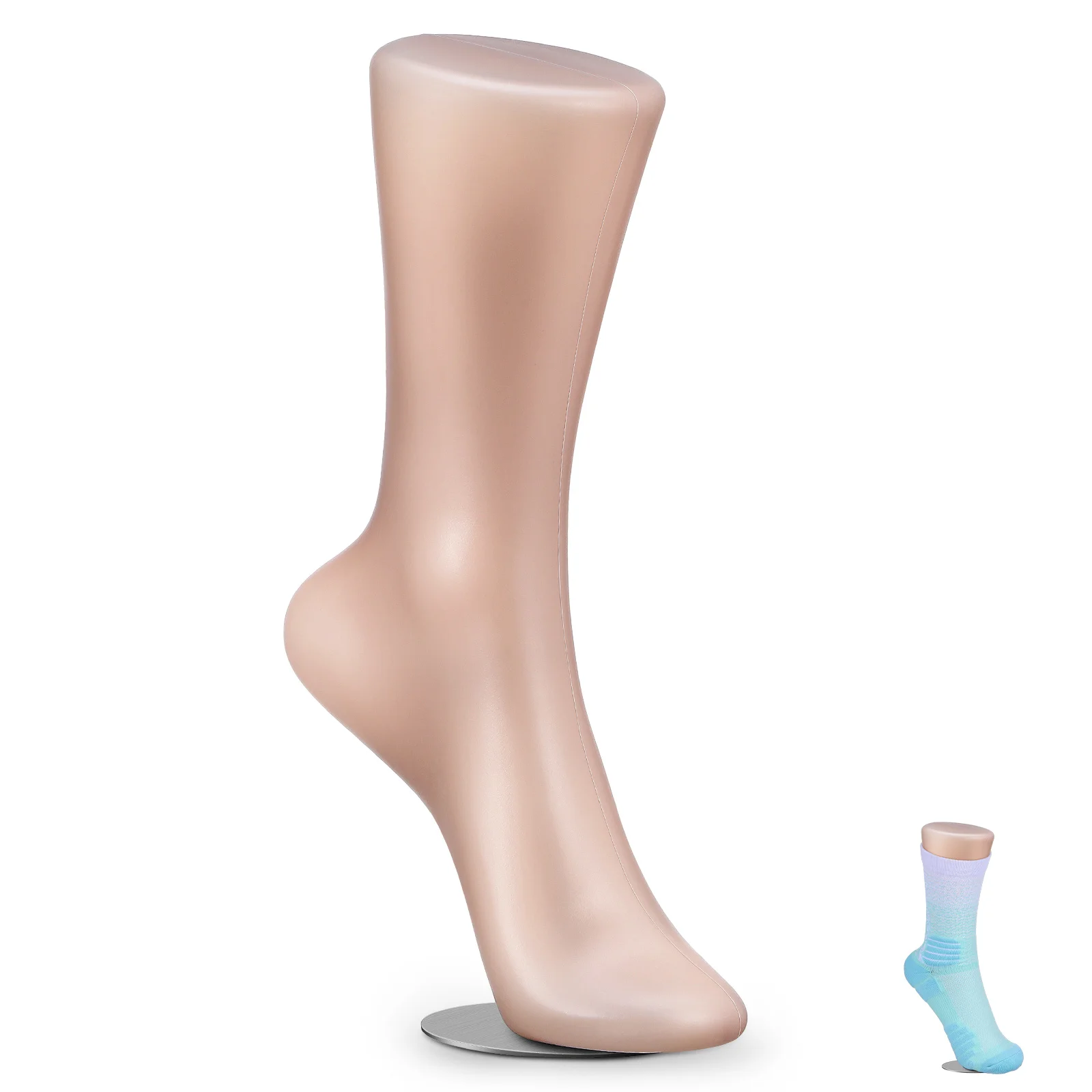 Пластмасови крак мухъл манекен крак чорап модел дисплей женски обувки жените за глезени чорапи подкрепа къща
