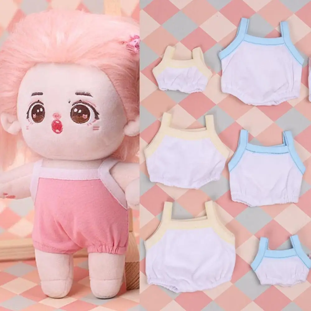 Плътен цвят кукла Camisoles нови дрехи аксесоари сладък кукла дрехи памук гащеризон за 1/12 BJD кукла 10/20cm памук кукла
