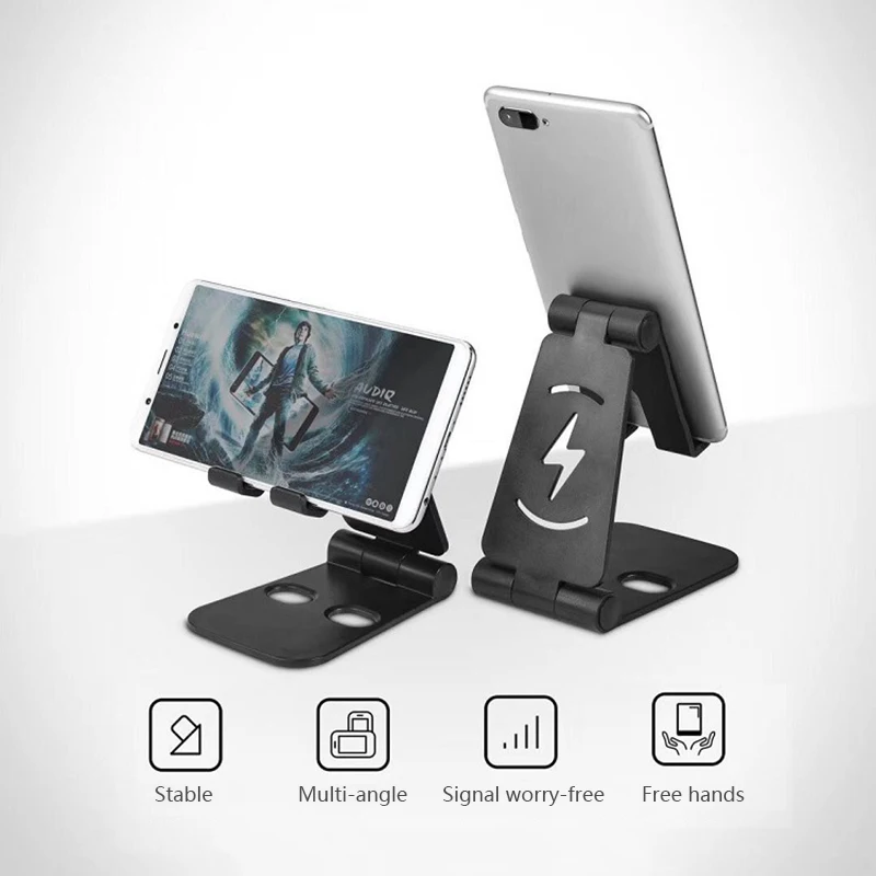 Преносим държач за настолни компютри Сгъваема мини Moblie телефонна стойка за 14 13 Макс iPad Desk Bracket Преносим държач за стойка