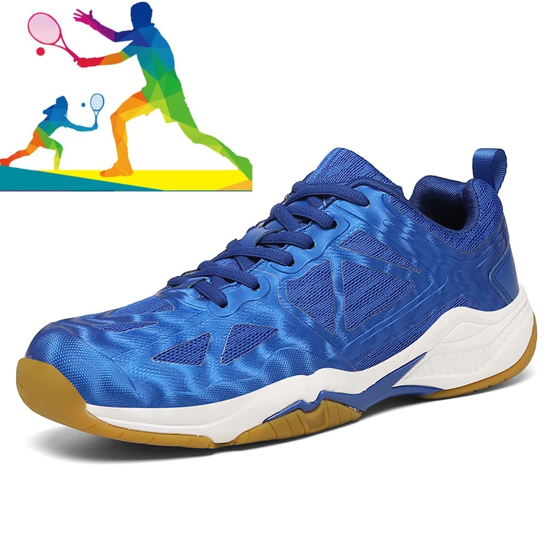 Професионални обувки за тенис, мъжки и дамски обувки против хлъзгане фитнес бадминтон, мъжки тренировъчни обувки за тенис на маса