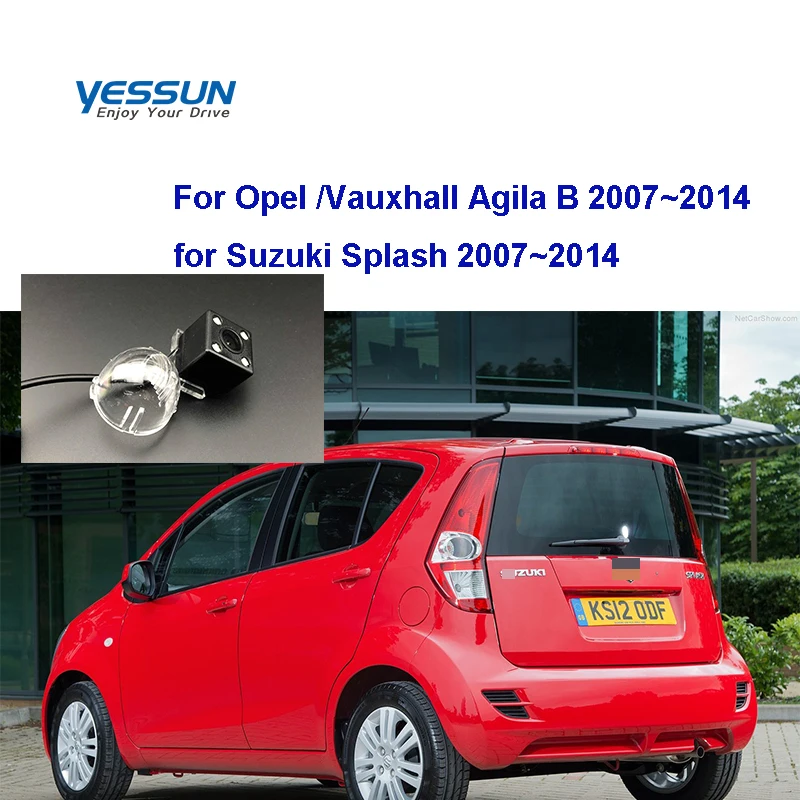 Регистрационна камера за Opel Vauxhall Agila B 2007~2014 за Suzuki Splash 2007 Автомобилна камера за задно виждане Помощ при паркиране