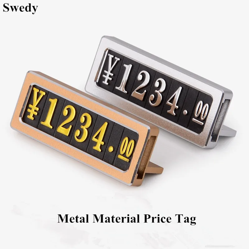 Регулируем номер мини бижута часовник цена куб тагове алуминий малка цена етикет карта знак притежателя стойка